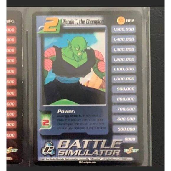 Dragon Ball Z 2001 Battle Simulator BP1 BP2 BP3 Piccolo Warrior Cell Champion - Picture 4 of 6